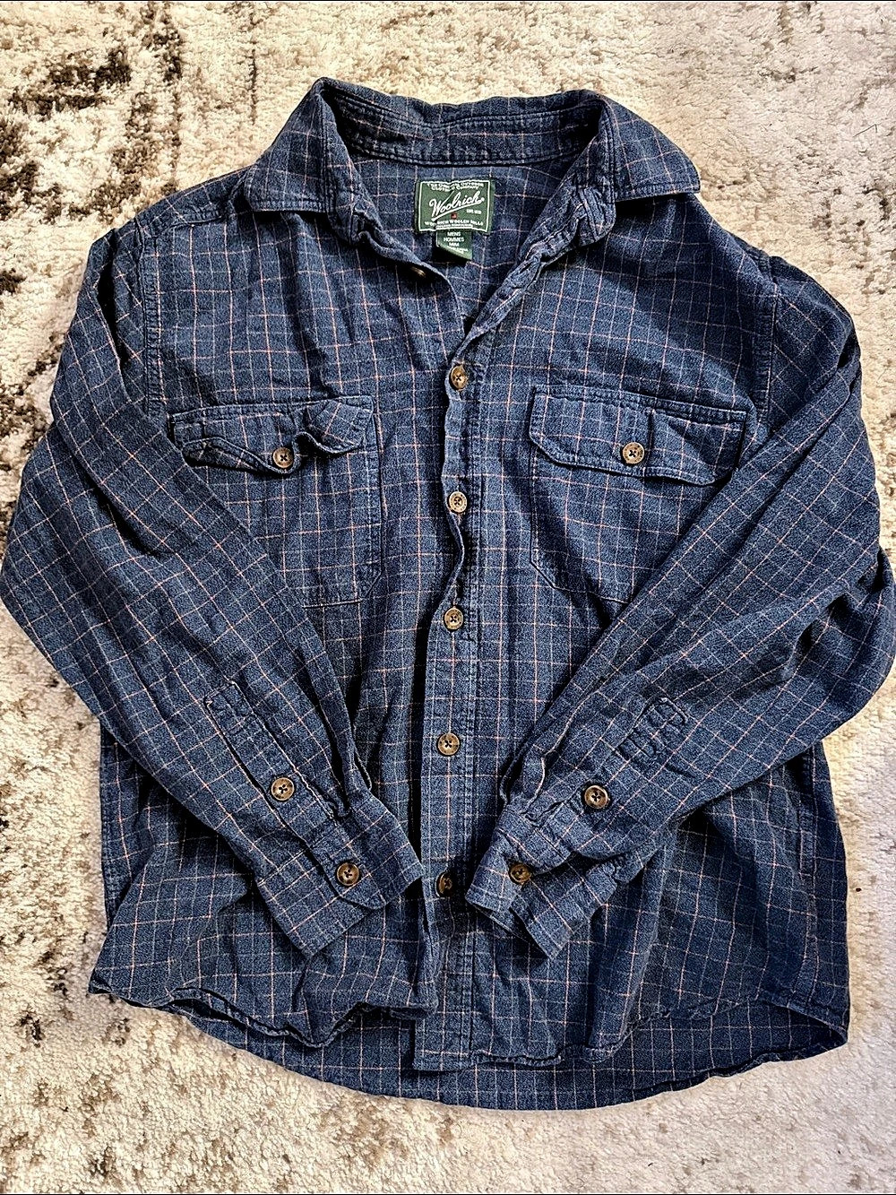 Woolrich Plaid Cotton Shirt Size Medium